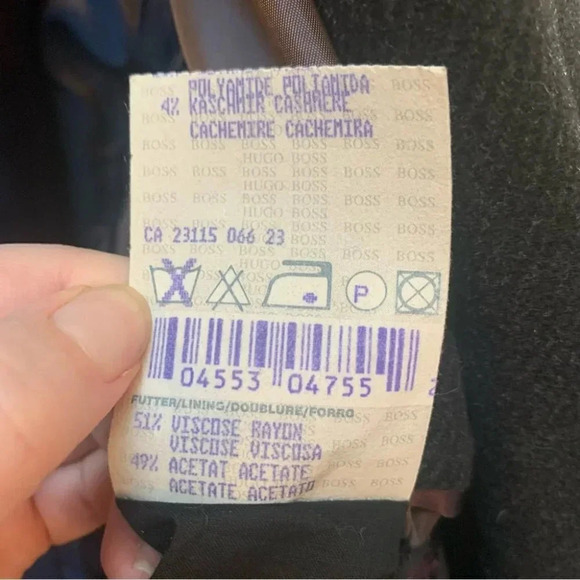 Hugo Boss Morgan Coat Virgin Wool Cashmere 54 - Picture 3 of 12